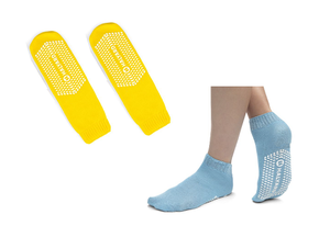 6 Cases (48 pairs per case) NEW Halyard Patient Slippers
