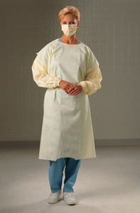 1 Case (100 each) NEW Halyard 69125 Cover Gown - Size XL Yellow