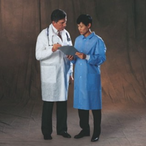 1 Case (25 each) NEW Halyard 69265 Single-Use Basic Lab Coat - Size M White