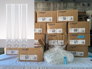Wow MSRP $2000  16 Cases (1000 each per case) NEW Falcon 352002 5mL Non-Sterile Round Bottom PP Test Tubes without Caps