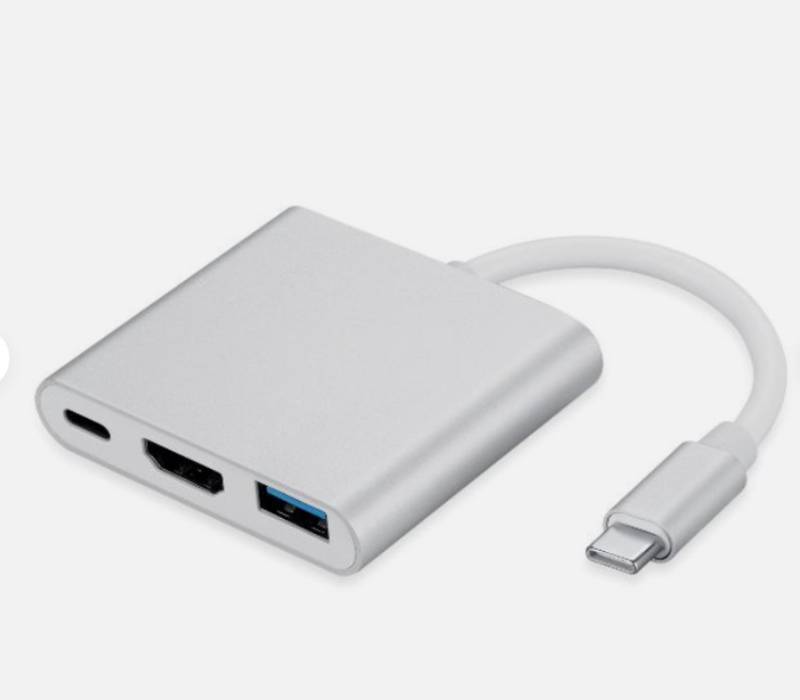 lot 870 image: Dartwood 3-in-1 USB Type C Hub, Type C to HDMI Converter Adapter