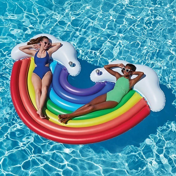 lot 350 image: NEW Members Mark Two-Person Rainbow Float