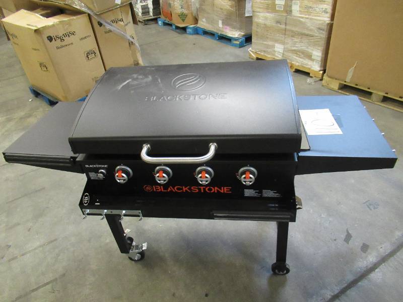 lot 110 image: Blackstone 36in. Griddle with Hood & Front Shelf - Costco Exclusive - Minor Scratches  Minimal USE