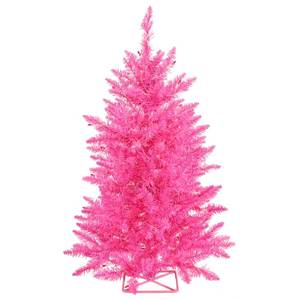lot 166 image: Vickerman VCK0462-B986331 3foot Hot Pink Tree Pink Lights - 3 ft x 29 inch
