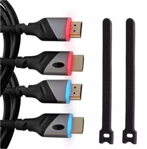 lot 290 image: NEW Members Mark 9FT LED Lighted HDMI Premium Cables 2 Pack