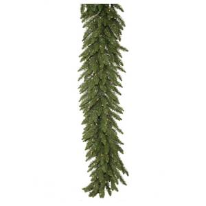 lot 171 image: Vickerman A861109 50 ft x 12 Inch Camdon Fir Classic Garland -PVC Needles - Prelit with Clear Mini Lights