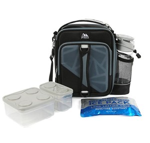 lot 317 image: NEW Arctic Zone Pro Expandable Lunch Box - Black Onyx