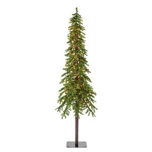 lot 183 image: Vickerman A8051P71 7 x 44 Natural Alpine Artificial Christmas Tree with 921 PVC tips and 300 clear lights