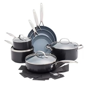 lot 320 image: GreenPan Valencia Ceramic Non-Stick Cookware Set 11 Piece