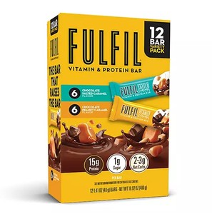 lot 363 image: NEW FULFIL Vitamin & 15g Protein Bar Variety Pack, 12 pk.