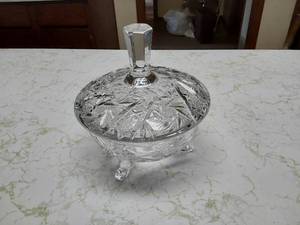 Lead Cystal Candy Dish