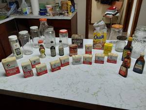 Misc. spices and jars