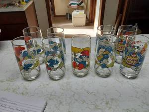1980s Smurf Glasses