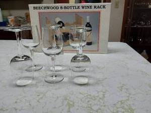 Wine Rack and glasses