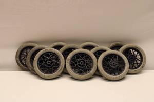 lot 26 image: Lot of 10 Used Industrial Cart Wheels