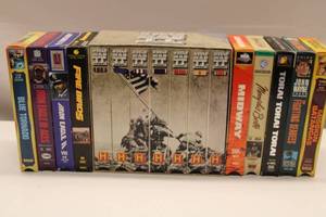 lot 43 image: Lot of VHS Tapes World War II Documentary Series and Action Films