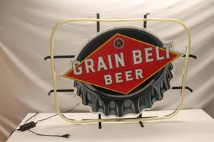 lot A-97 image: Grain Belt Beer Neon Light Sign