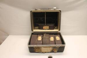 lot B-115 image: Collection of Sanding Belts in Metal Case