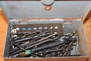 lot 149 image: Metal Drill Bit Set in Metal Box