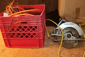 lot A-176 image: Black & Decker 7.25-inch Circular Saw with Assorted Cords - 2 HP
