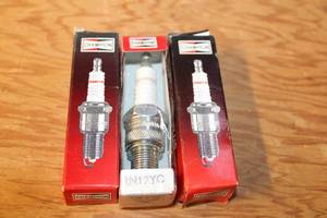lot 212 image: Set of 3 Unopened Champion Spark Plugs RN12YC