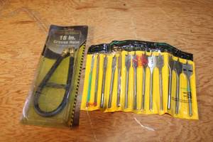 lot 224 image: Set of 10 Irwin Drill Bits and 18-Inch Grease Hose