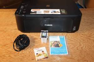 lot 247 image: Canon PIXMA MG3220 Wireless All-in-One Printer with Ink and Accessories