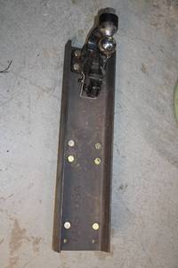 lot 256 image: Heavy Duty Adjustable Hitch Receiver with Ball Mount - AMW USA