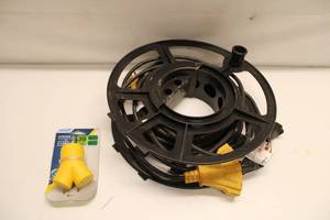 lot 322 image: 3-Prong 30 Amp Extension Cord with Yellow Adapter