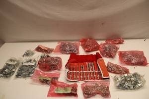 lot 333 image: Assortment of Hardware Fasteners and Tool Kit