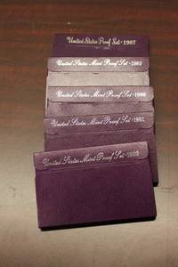 lot C-347 image: Collection of 6 United States Mint Proof Coin Sets (1987, 1989, 1990, 1991, 1992)