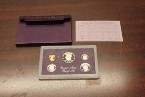 lot C-351 image: 1987 United States Proof Coin Set - Includes 5 Coins