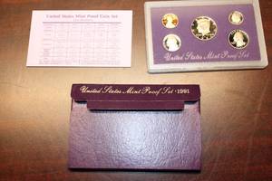 lot C-364 image: 1991 United States Mint Proof Coin Set