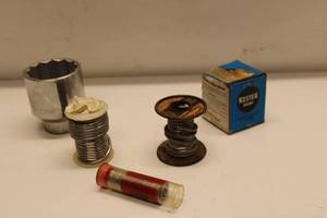lot 399 image: Assortment of Solder Wire and Socket Tool
