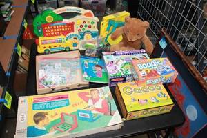 lot 971 image: Assortment of Childrens Games and Toys - Boggle, Cadoo, Battleship, and More