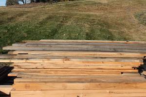 lot A-569 image: Assortment of Lumber and Wood Planks - Vintage Condition
