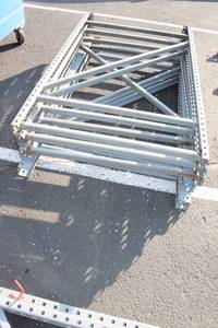 lot 571 image: Heavy Duty Stackable Steel Storage Rack