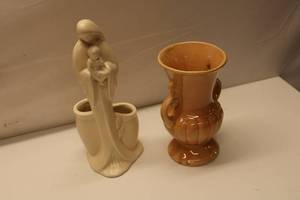 lot 584 image: Vintage Ceramic Planter and Decorative Vase Set