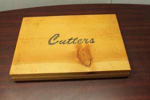 lot A-643 image: Craftsman Cutters Set - 14 Router Bits in Wooden Storage Case