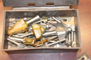 lot 662 image: Assorted Set of Router Bits with Storage Box - Stanley Router Bit Collection