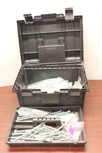 lot 671 image: Toolbox with Assorted Fasteners and Hardware - Project Pro