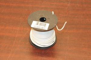 lot 697 image: 100 ft White Electrical Wire Spool