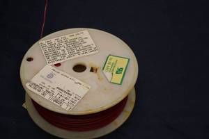 lot 704 image: 500 Foot Roll of 1030 AWG PVC Insulated Appliance Wiring - Red