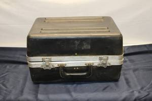 lot 757 image: Vintage Black Aluminum Briefcase with Interior Dividers