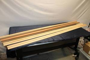 lot 769 image: Set of 8 Wooden Boards - Various Types - 72 x 2