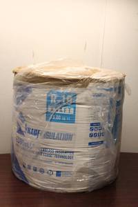 lot 772 image: Roll of Knauf Ecobatt R-19 Kraft Fiberglass Insulation - 75.06 sq. ft.