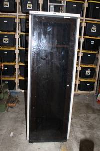 lot 790 image: Commercial Server Rack with Glass Door - Enclosed Tech Storage