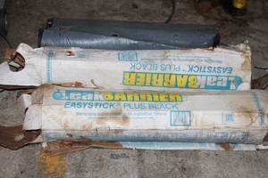 lot 813 image: Group of 2 Rolls of Leak Barrier Easystick Plus Black Roofing Membrane