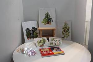 lot 62 image: Assorted Art Prints and Bob Ross Painting Book Lot