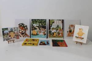 lot 63 image: Childrens Book and Art Print Set - Animals and Nature